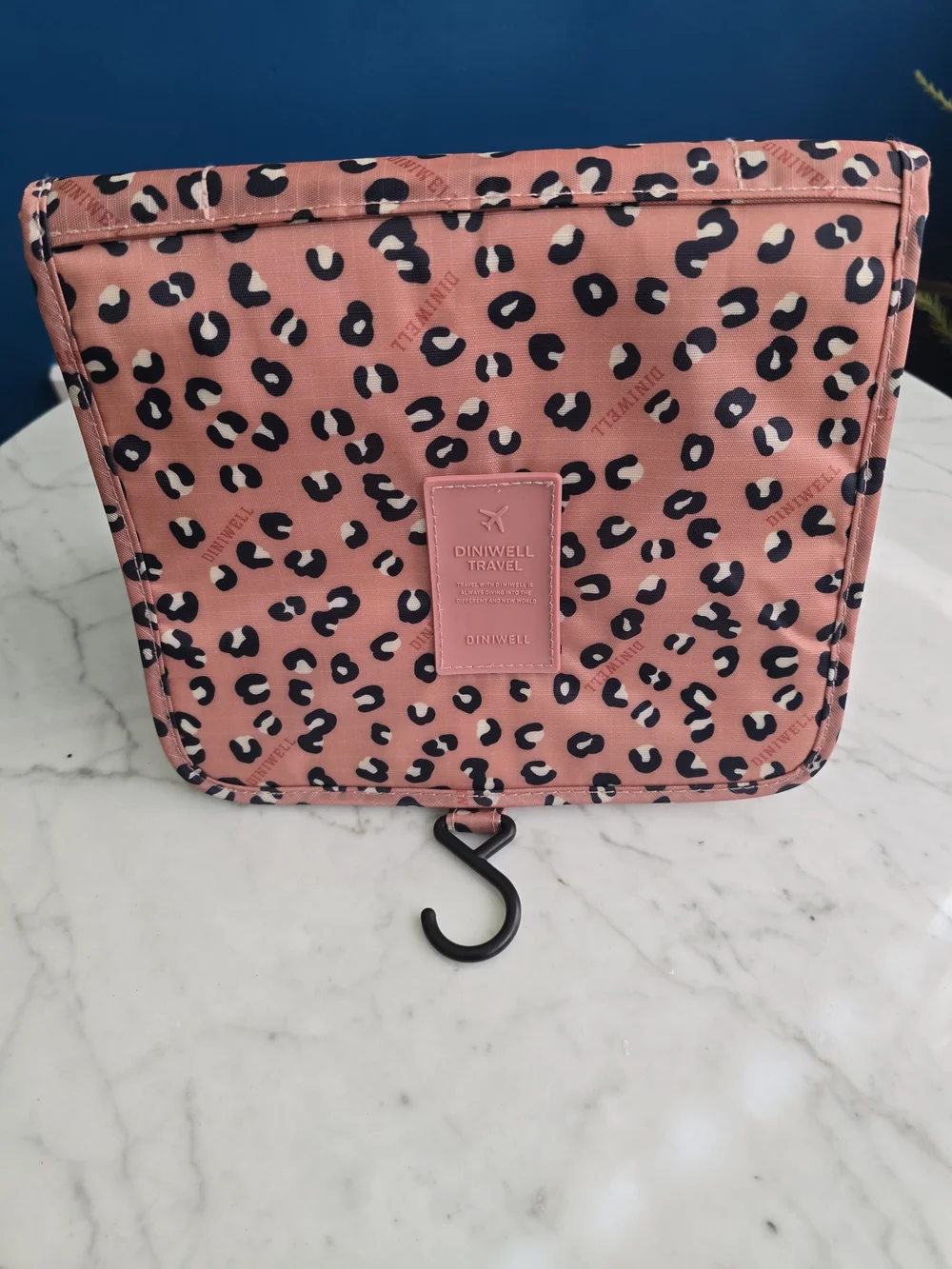 Diniwell Leopard Hanging Travel Toiletry Organizer Bag